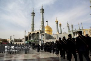 سوگواری خادمان حرم بانوی کرامت در سالروز شهادت امام جواد(ع) برگزار شد